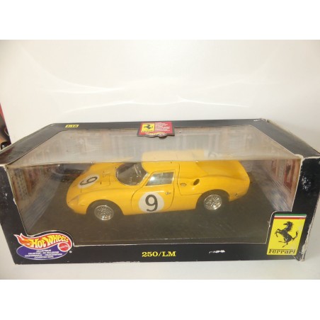 FERRARI 250 LM N°9 LE MANS 1965 HOTWHEELS 1:18