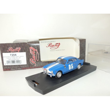 ALFA ROMEO GIULIETTA SPRINT N°85 RALLYE TOUR CORSE 1959 BANG 7204 1:43