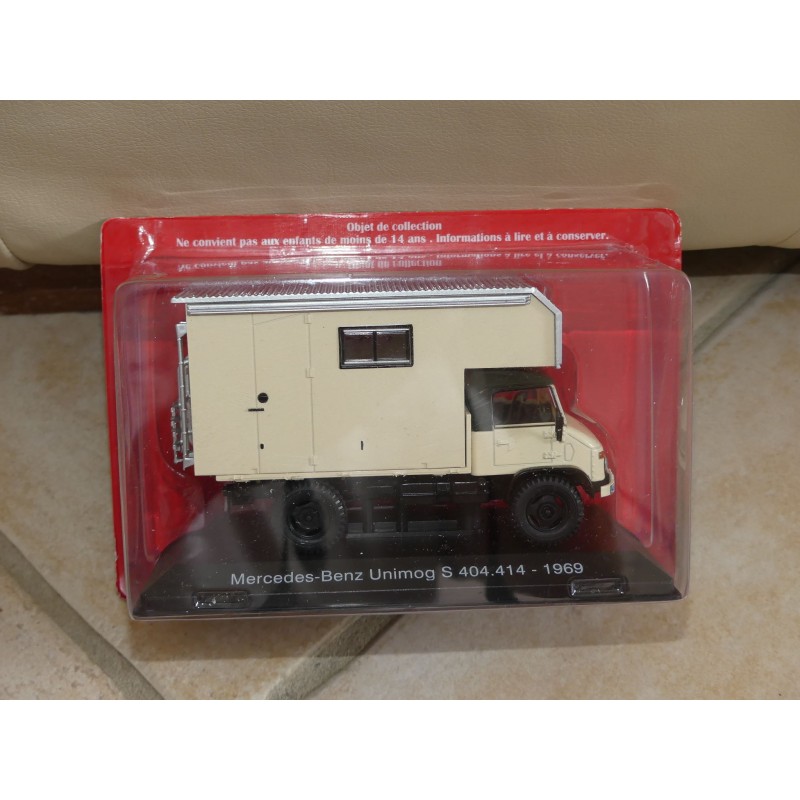 CAMPING CAR MERCEDES UNIMOG S 404.414 1969 IXO PRESSE 1:43