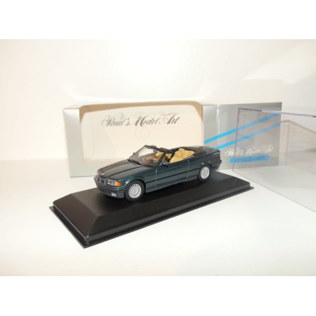 BMW SERIE 3 E36 Phase 1 CABRIOLET 1992 Vert MINICHAMPS 1:43