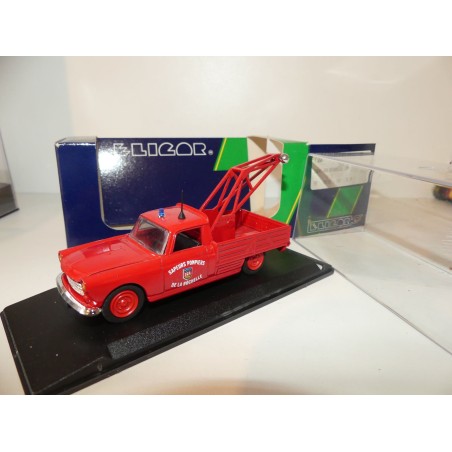 PEUGEOT 404 PICK UP DEPANNEUSE POMPIERS DE LA ROCHELLE ELIGOR 1:43