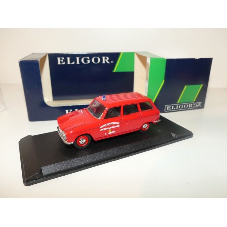 PEUGEOT 204 BREAK POMPIERS DE L'ARIEGE ELIGOR 1:43