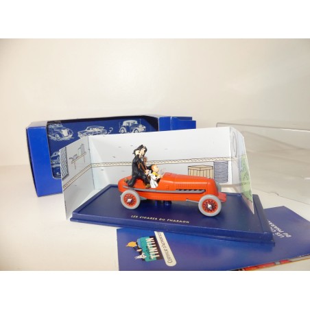 VOITURE TINTIN N°02 LE BOLIDE ROUGE CIGARES DES PHARAONS ATLAS 1:43