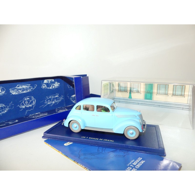 VOITURE TINTIN N°25 FORD V8 1937 SEPT BOULES DE CRISTAL ATLAS 1:43