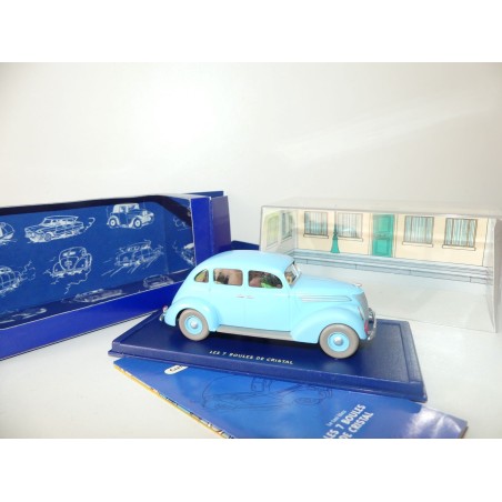 VOITURE TINTIN N°25 FORD V8 1937 SEPT BOULES DE CRISTAL ATLAS 1:43