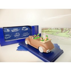 VOITURE TINTIN N°34 FORD V8 DECAPOTABLE SPECTRE D'OTTOKAR ATLAS 1:43