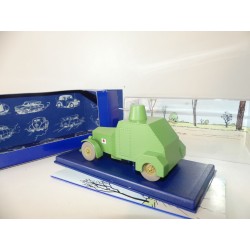 VOITURE TINTIN N°37 AUTOMITRAILLEUSE BLINDEE DU LOTUS BLEU ATLAS 1:43