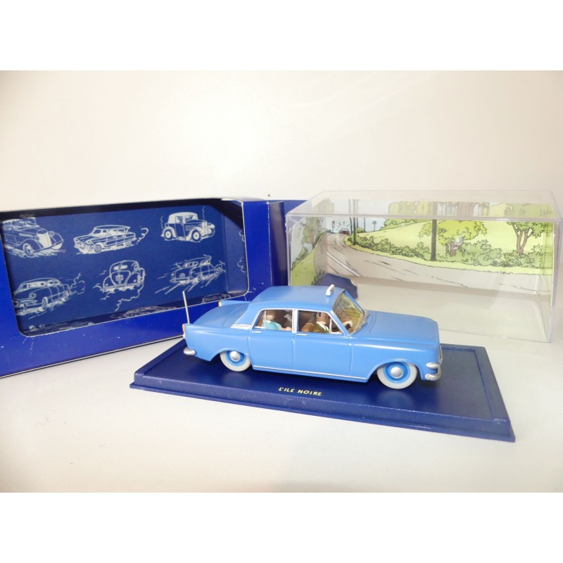 VOITURE TINTIN N°45 FORD ZEPHIR TAXI DE L'ILE NOIRE ATLAS 1:43
