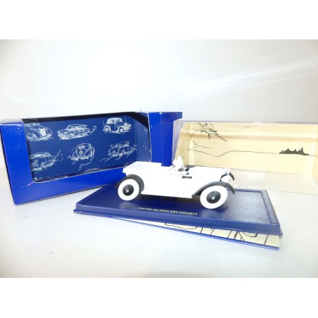 VOITURE TINTIN N°50 MERCEDES TORPEDO AUX PAYS DES SOVIETS ATLAS 1:43