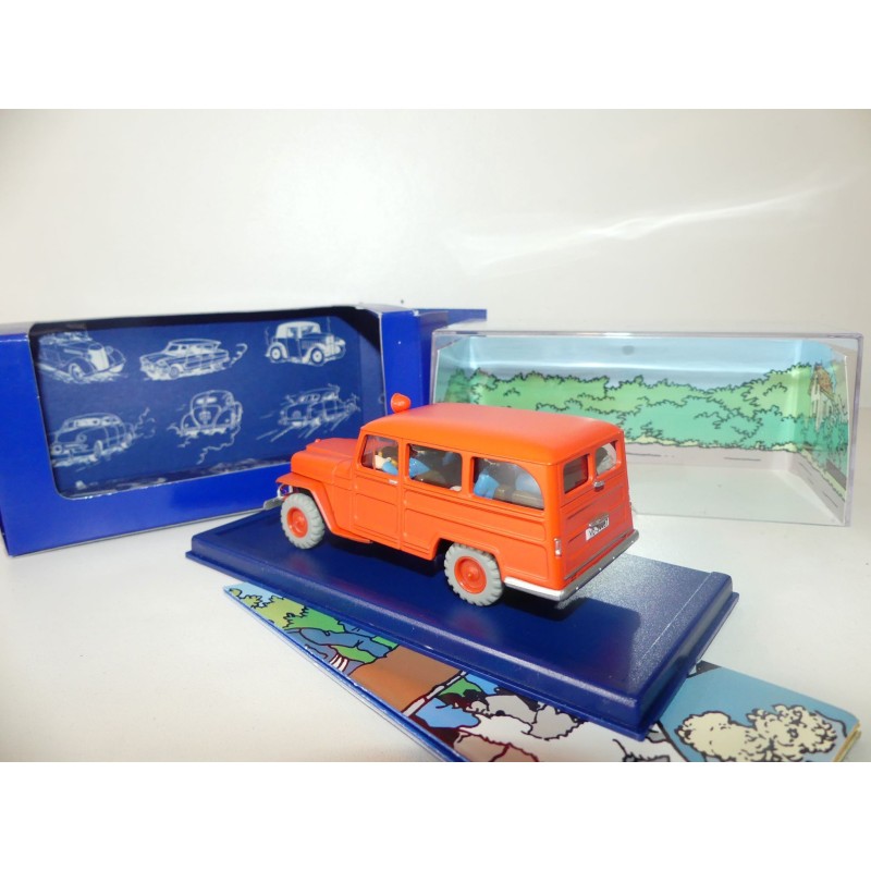 VOITURE TINTIN NÂ°57 JEEP POMPIERS WILLYS OVERLAND ATLAS 1:43 of re