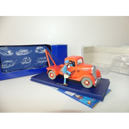 VOITURE TINTIN N°59 DEPANNEUSE SIMOUN CHEVROLET PICK UP ATLAS 1:43