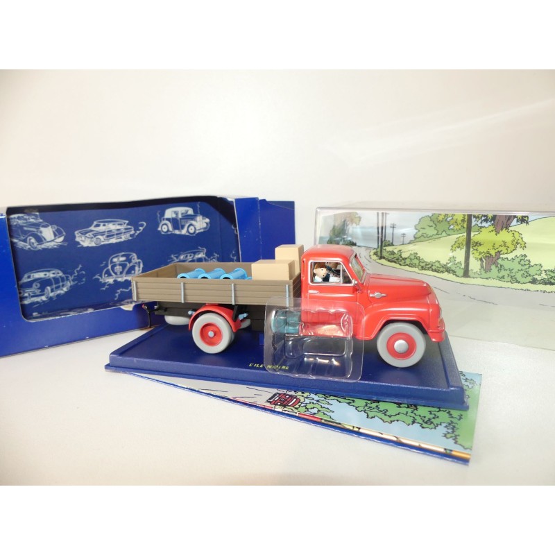 VOITURE TINTIN NÂ°61 CAMION ROUGE DE L'ILE NOIRE ATLAS 1:43