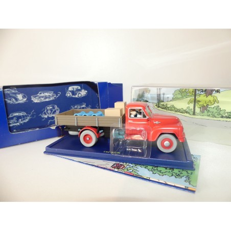 VOITURE TINTIN N°61 CAMION ROUGE DE L'ILE NOIRE ATLAS 1:43