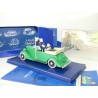VOITURE TINTIN N°08 LA MITRAILLEUSE DE L'OREILLE CASSÉ ATLAS 1:43