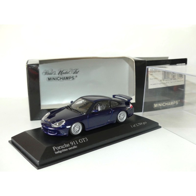 PORSCHE 911 GT3 996 1999 Bleu Marine MINICHAMPS 1:43