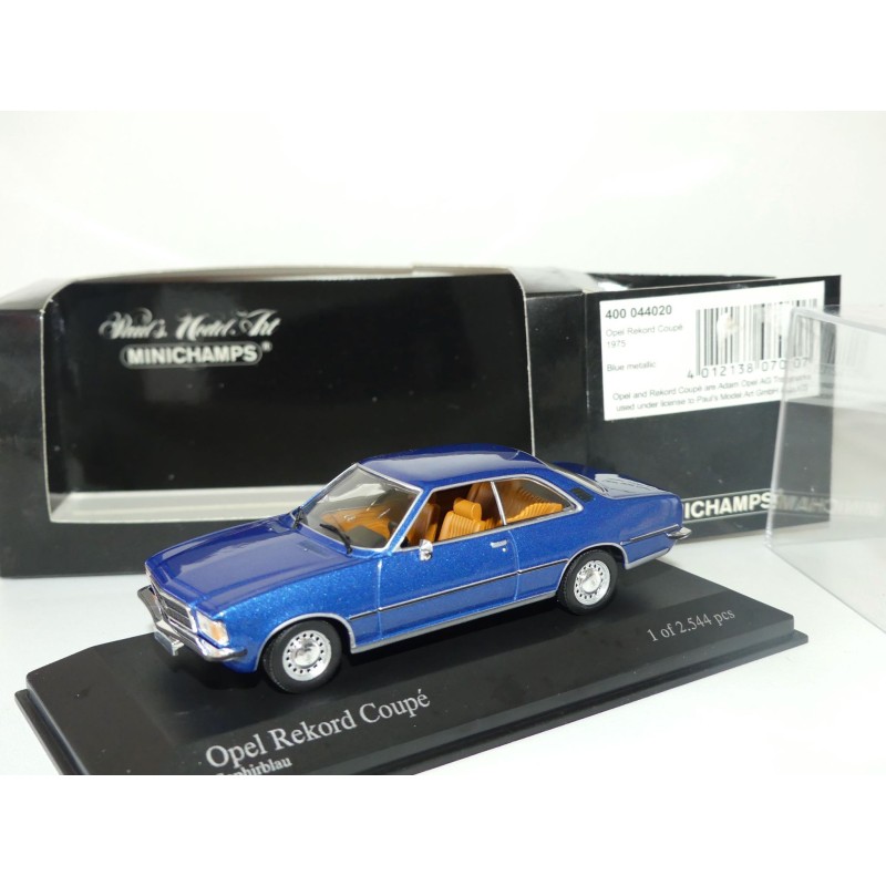 OPEL REKORD COUPE D 1975 Bleu MINICHAMPS 1:43