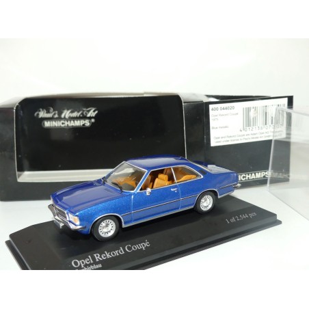 OPEL REKORD COUPE D 1975 Bleu MINICHAMPS 1:43