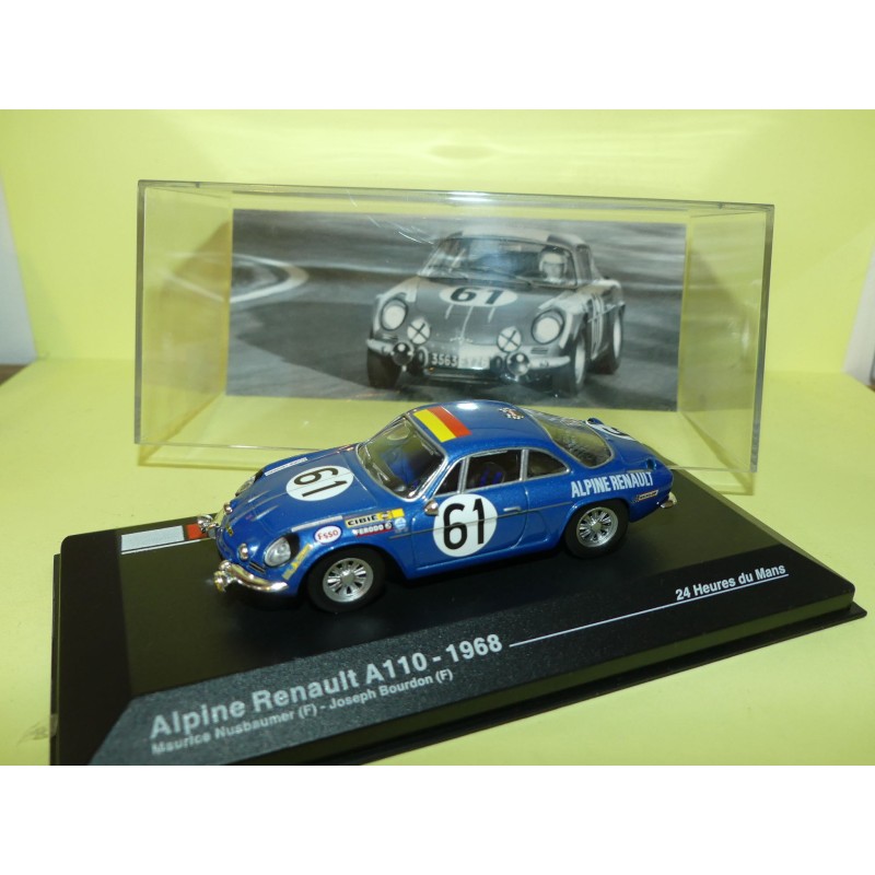 RENAULT ALPINE A110 NÂ°61 LE MANS 1968 ALTAYA 1:43 Abd