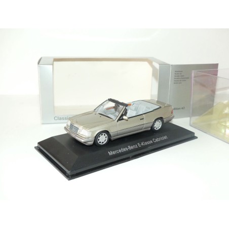 MERCEDES CLASSE E CABRIOLET W124 Gris beige MINICHAMPS 1:43