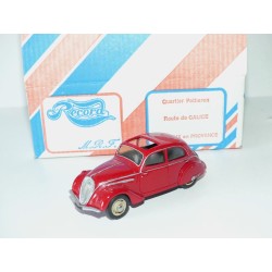 PEUGEOT 202 BERLINE 1939 Rouge KIT Monté RECORD M.R.F. 1:43