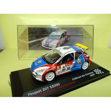 PEUGEOT 207 S2000 RALLYE CRITERIUM DES CEVENNES 2009 G. CANIVENQ ALTAYA 1:43 2ème