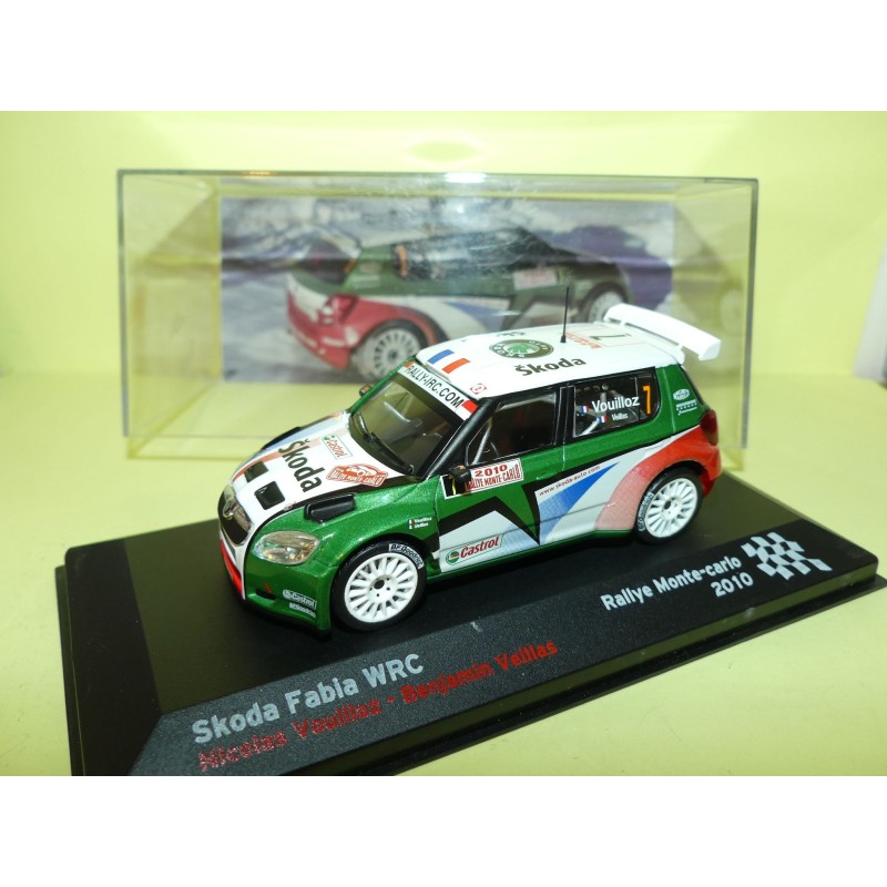 SKODA FABIA WRC RALLYE MONTE CARLO 2010 N. VOUILLOZ ALTAYA 1:43 3ème