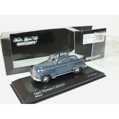 OPEL OLYMPIA CABRIOLET 1952 Gris Bleu Blue Grey MINICHAMPS 1:43