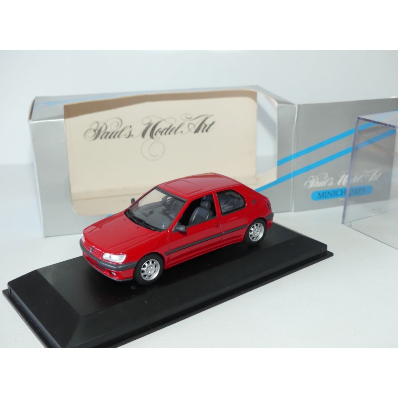 PEUGEOT 306 3 Portes 1995 Rouge MINICHAMPS 1:43