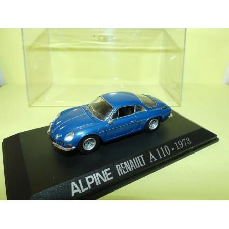 RENAULT ALPINE A110 1973 Bleu UNIVERSAL HOBBIES Collection M6 1:43