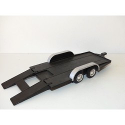 MERCEDES CLK-GTR + REMORQUE PORTE VOITURE MAISTO 1:26 sans boite VOIR PHOTOS