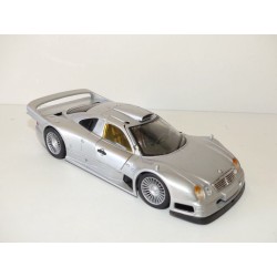 MERCEDES CLK-GTR + REMORQUE PORTE VOITURE MAISTO 1:26 sans boite VOIR PHOTOS