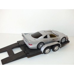 MERCEDES CLK-GTR + REMORQUE PORTE VOITURE MAISTO 1:24