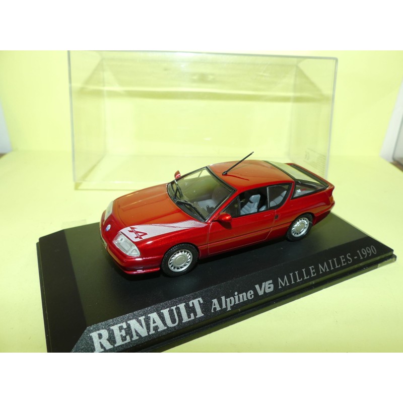 RENAULT ALPINE V6 MILLE MILES 1990 Rouge UNIVERSAL HOBBIES Collection M6 1:43