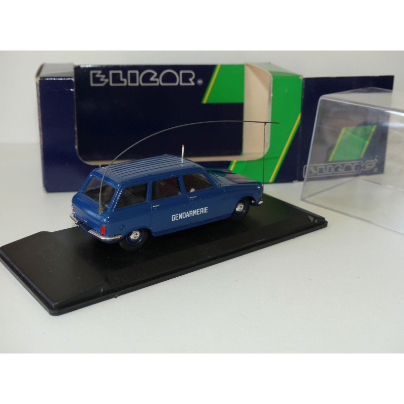 Miniature PEUGEOT 204 Gendarmerie 1:43 ELIGOR - Occasion - Métal Die-cast