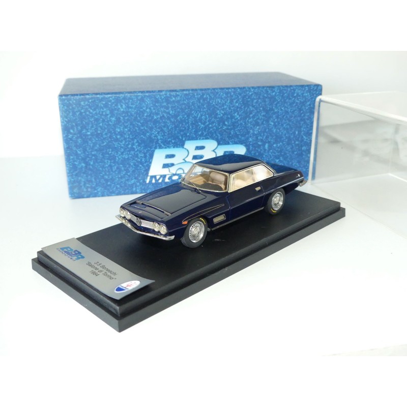 MASERATI 3500 BONESCHI SALON DE TURIN 1964 Bleu KIT BBR BBR130A 1:43