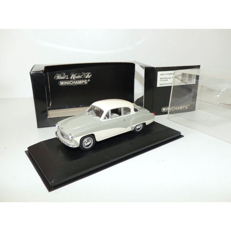 WARTBURG A 312 COUPE Gris et blanc MINICHAMPS 1:43
