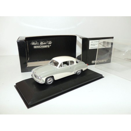 WARTBURG A 312 COUPE Gris et blanc MINICHAMPS 1:43