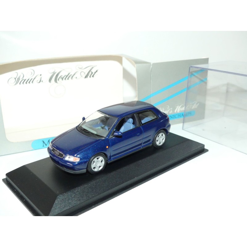 AUDI A3 8L Phase 1 3 Portes Bleu MINICHAMPS 1:43