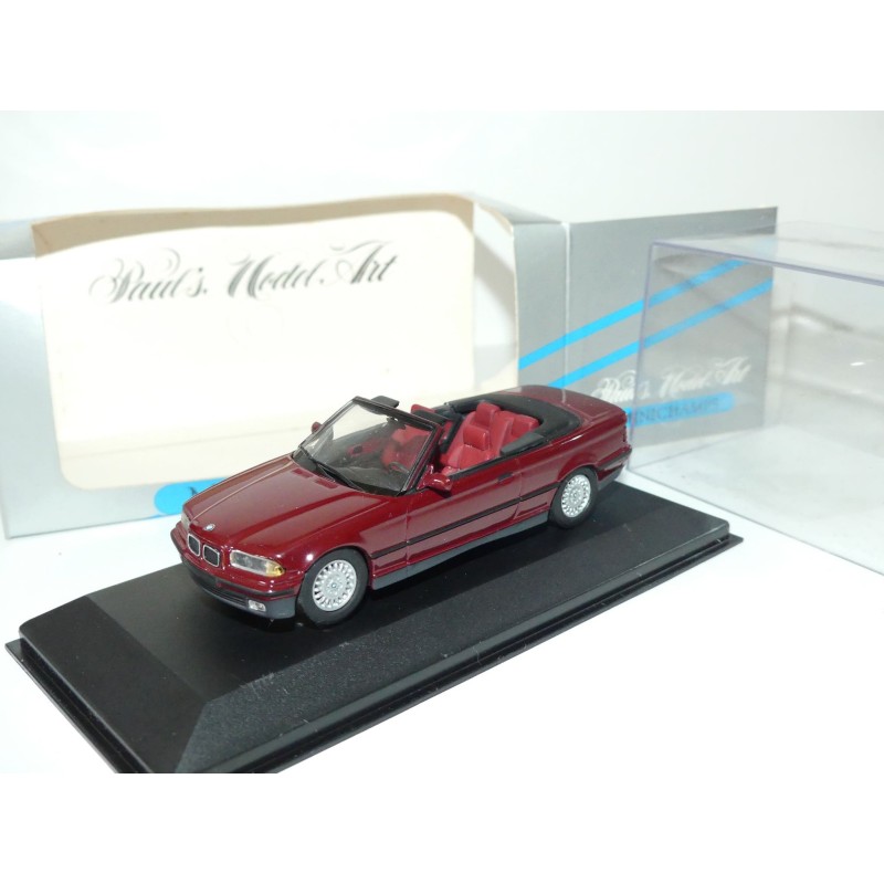 BMW SERIE 3 E36 CABRIOLET 1992 Bordeaux MINICHAMPS 1:43