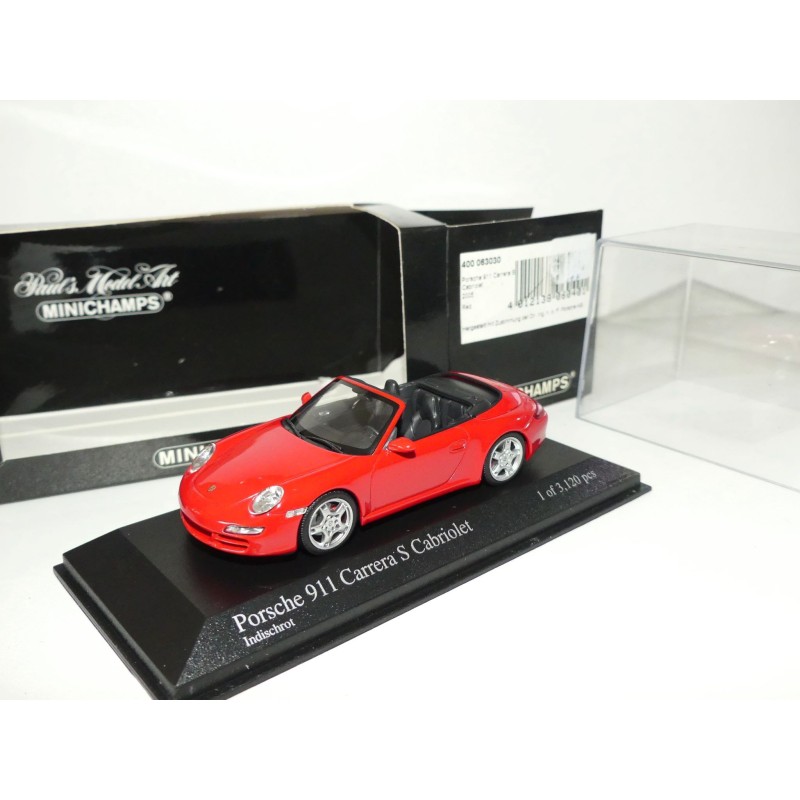 PORSCHE 911 CARRERA S CABRIOLET 997 2005 Rouge MINICHAMPS 1:43