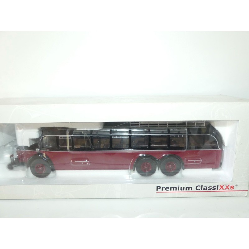 BUS CAR MERCEDES O 10000 Beige et Bordeaux PREMIUM CLASSIXXS 1:43