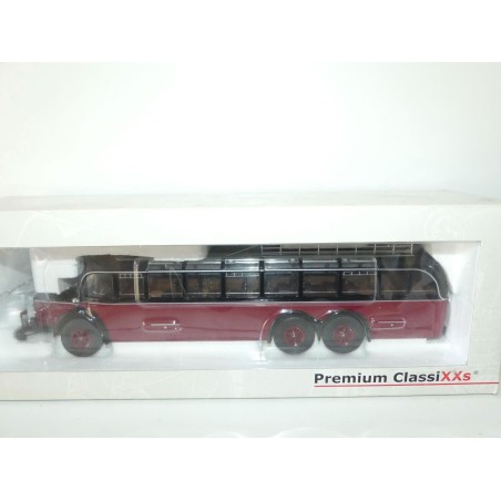 BUS CAR MERCEDES O 10000 Beige et Bordeaux PREMIUM CLASSIXXS 1:43