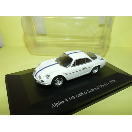 RENAULT ALPINE A110 1300 G SALON DE PARIS 1970 ELIGOR HACHETTE 1:43