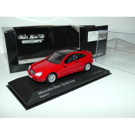 MERCEDES CLASSE C SPORT COUPE W203 2001 Rouge MINICHAMPS 1:43