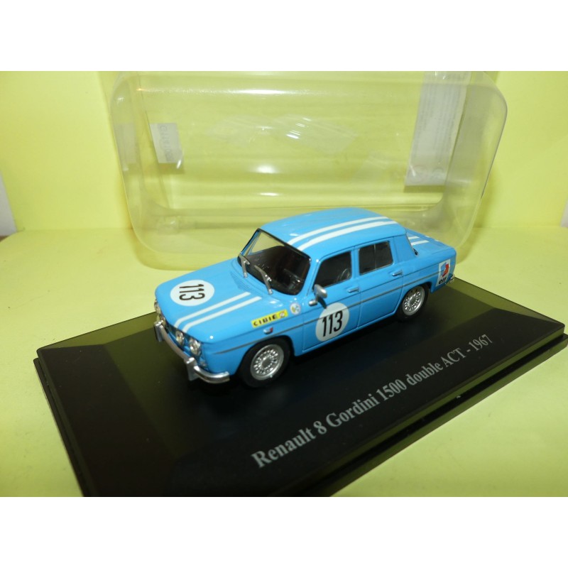 RENAULT 8 GORDINI 1500 DOUBLE ACT 1967 ELIGOR HACHETTE 1:43