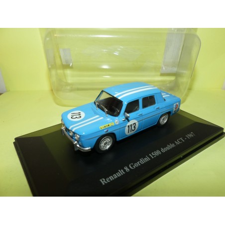 RENAULT 8 GORDINI 1500 DOUBLE ACT 1967 ELIGOR HACHETTE 1:43