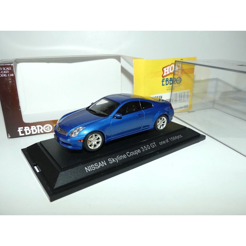 NISSAN SKYLINE COUPE 350 GT Bleu EBBRO 486 1:43