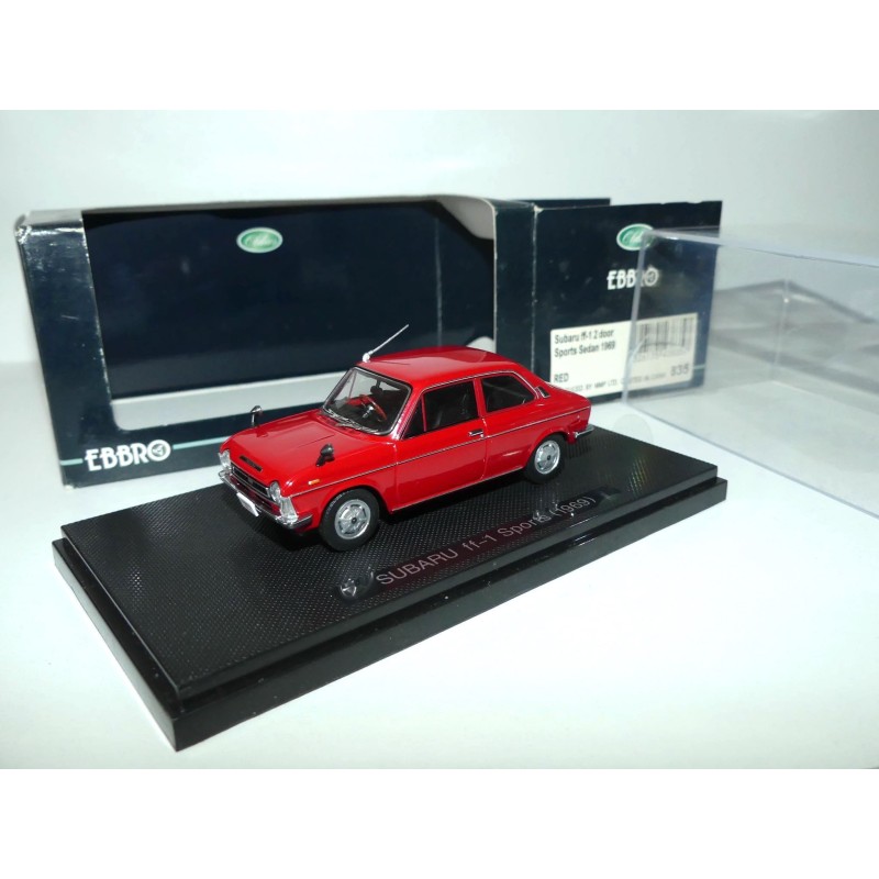 SUBARU FF-1 2 Portes SPORT SEDAN 1969 Rouge EBBRO 835 1:43