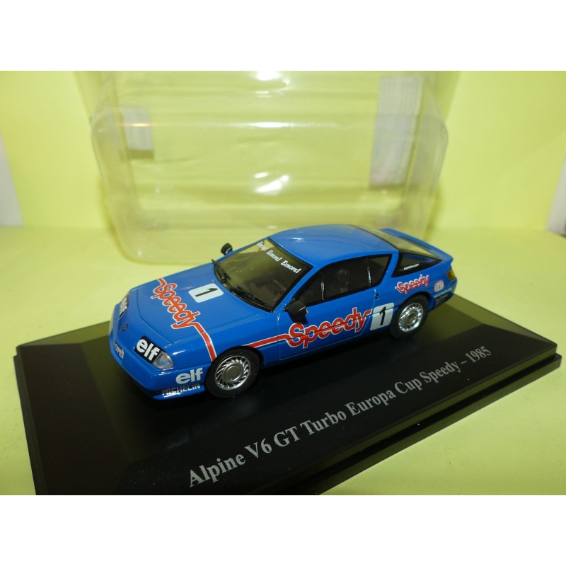 RENAULT ALPINE V6 GT TURBO EUROPA CUP SPEEDY 1985 ELIGOR HACHETTE 1:43