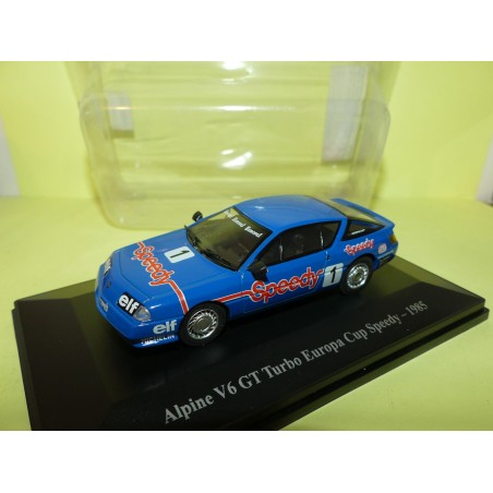 RENAULT ALPINE V6 GT TURBO EUROPA CUP SPEEDY 1985 ELIGOR HACHETTE 1:43